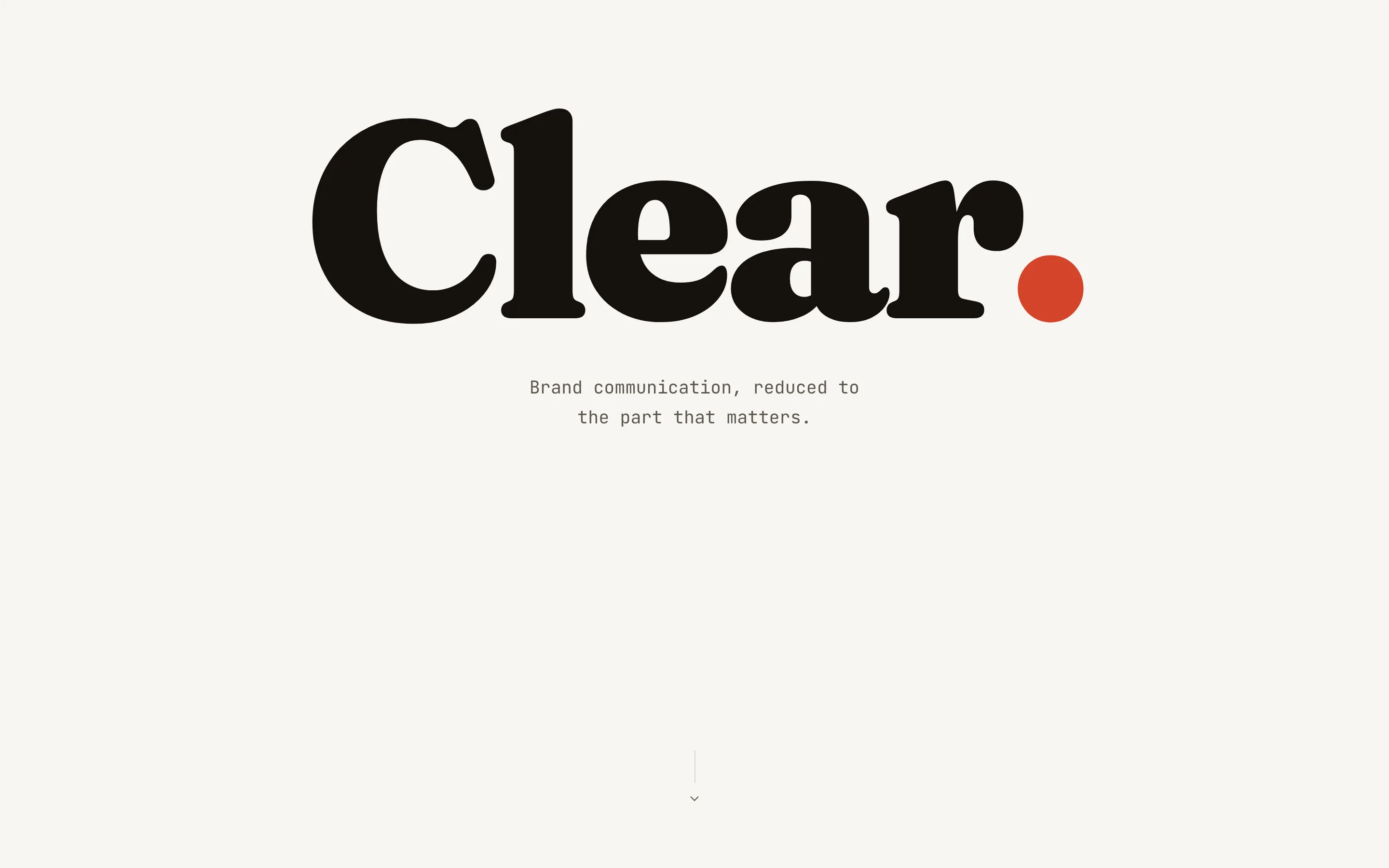 MakeClear — Resolve homepage screenshot